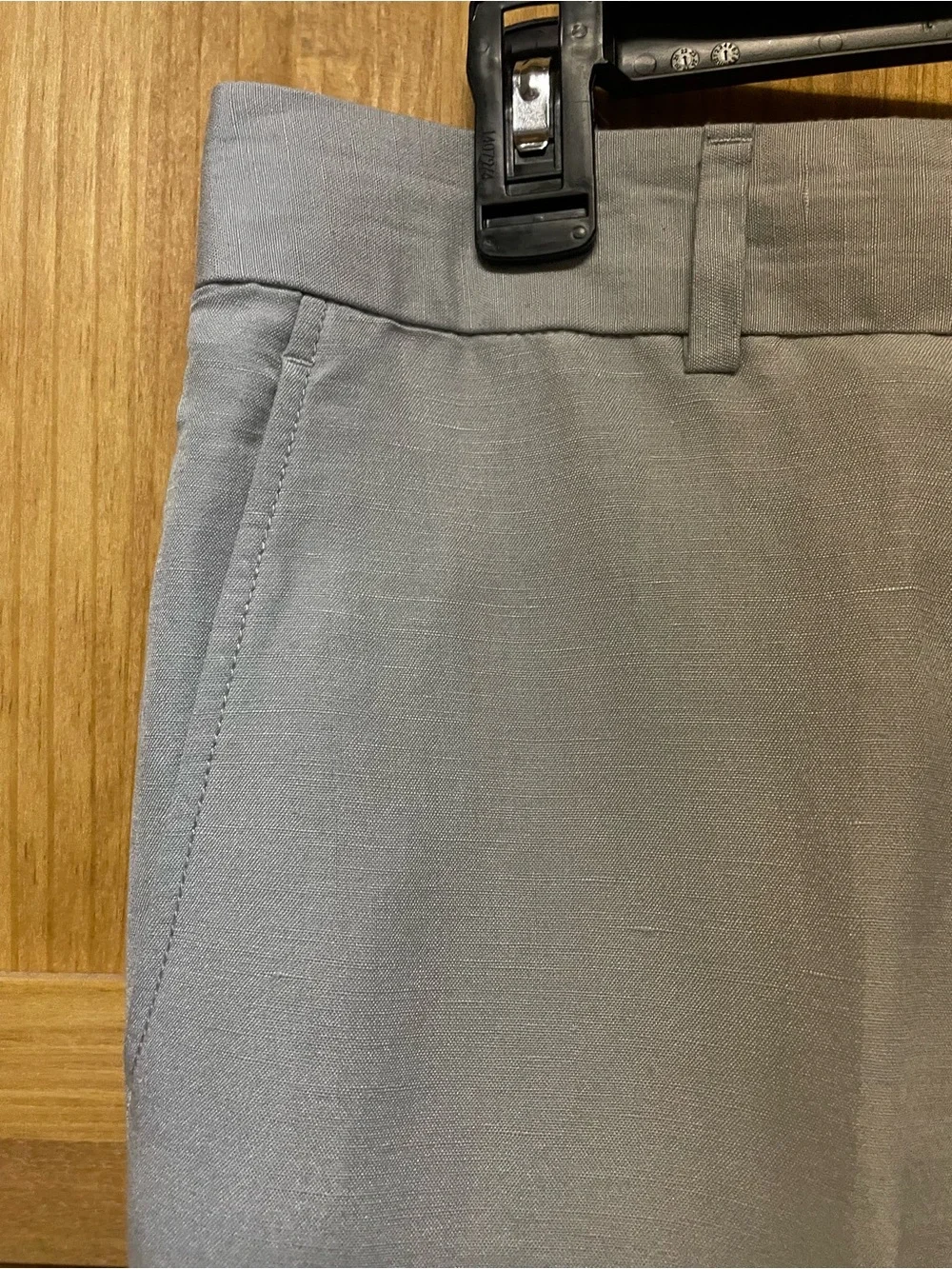 Banana Republic Women’s Light Gray Linen Blend Trouser Pants
